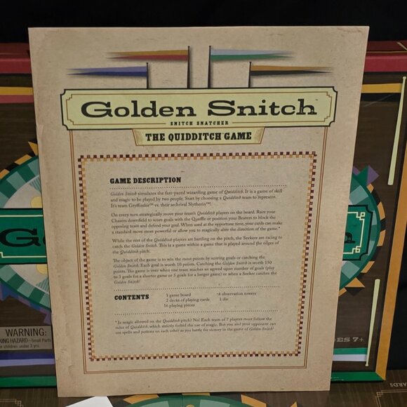 Open Box Never Played Golden Snitch Snitch Snatcher The Quidditch Game - Picture 7 of 7